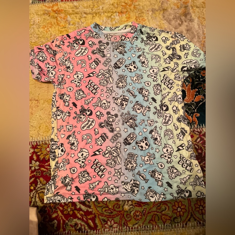 Rare multicolored ombre tokidoki unicorno tshirt L (gently used)